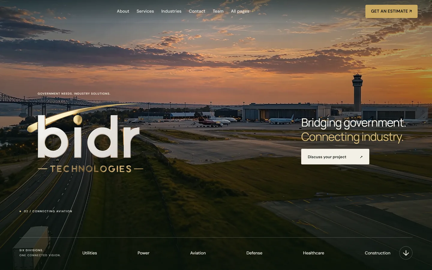 BIDR Technologies homepage