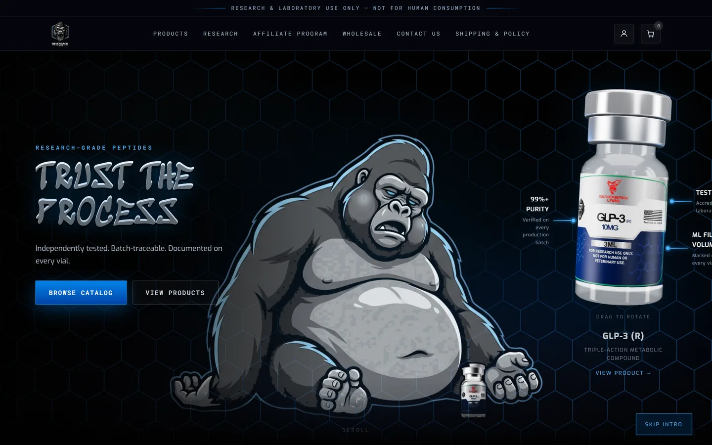 SilverBack Labs homepage
